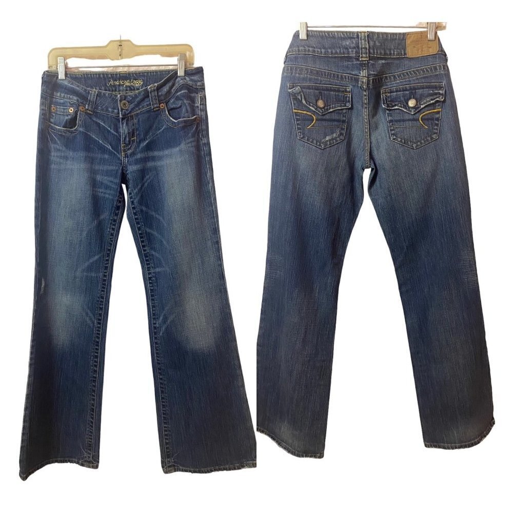 American Eagle Boyfriend Low Rise Flare Jeans Regular 8